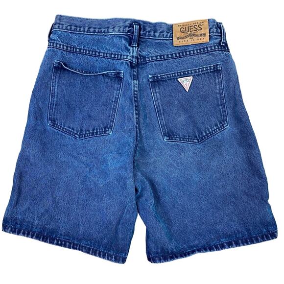 VTG Guess High Rise Mom Jean Shorts 29 Button Fly - Picture 2 of 7